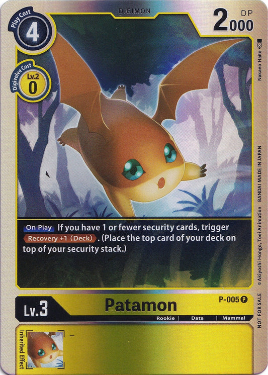 Image for Patamon - P-005 (Rainbow Foil) - Digimon Card Game