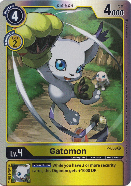 Image for Gatomon - P-006 (Rainbow Foil) - Digimon Card Game