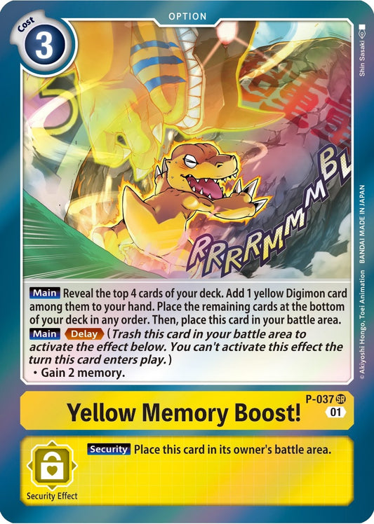 Image for Yellow Memory Boost! - Digimon Card Game