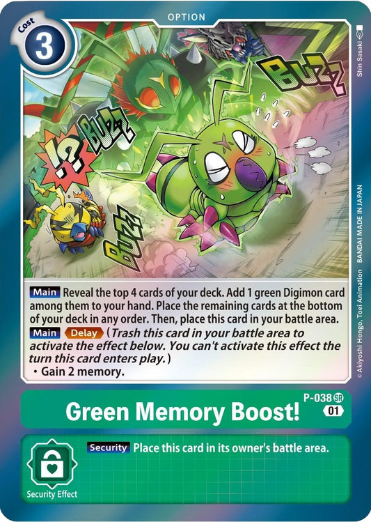Image for Green Memory Boost! - Digimon Card Game