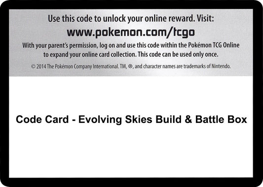 Image for Code Card - Evolving Skies Build & Battle Box - Pokemon
