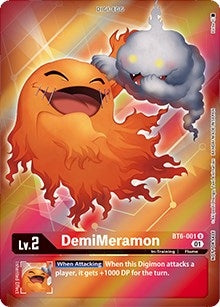 Image for DemiMeramon (Box Topper) - Digimon Card Game