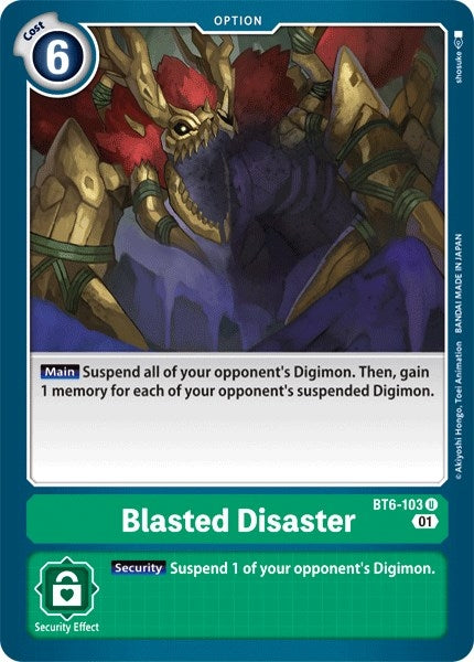 Image for Blasted Disaster - Digimon Card Game