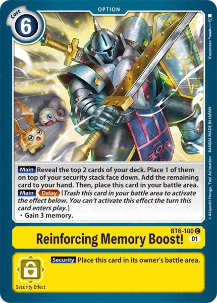 Image for Reinforcing Memory Boost! - Digimon Card Game