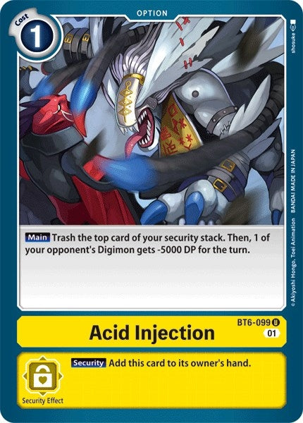 Image for Acid Injection - Digimon Card Game