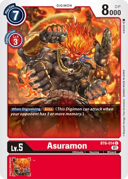 Image for Asuramon - Digimon Card Game