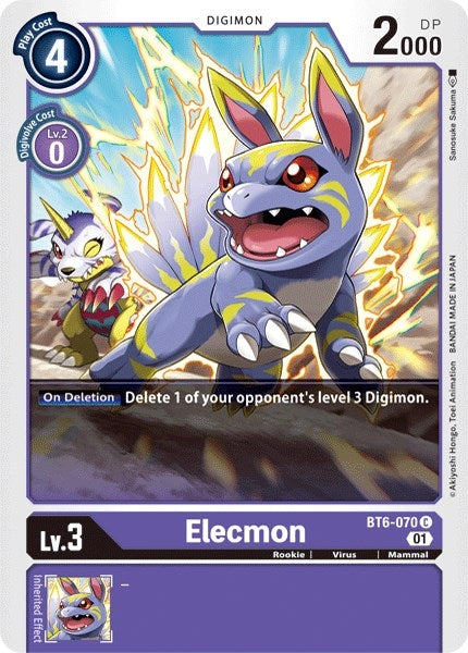 Image for Elecmon - Digimon Card Game