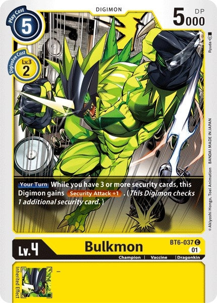 Image for Bulkmon - Digimon Card Game