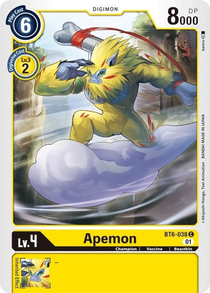 Image for Apemon - Digimon Card Game