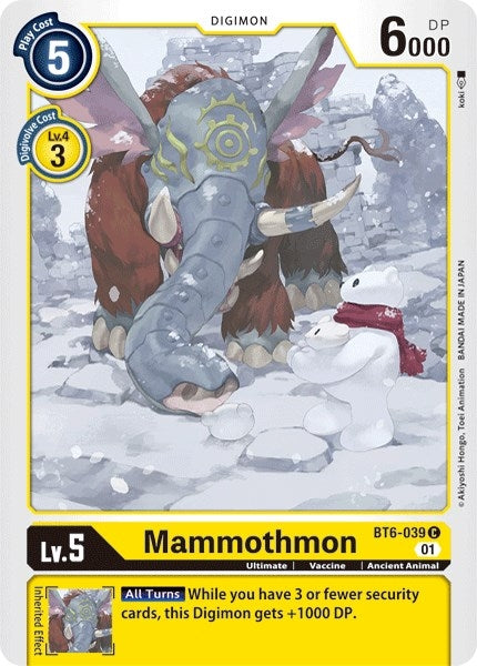 Image for Mammothmon - Digimon Card Game