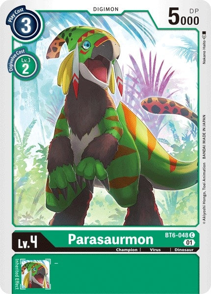 Image for Parasaurmon - Digimon Card Game