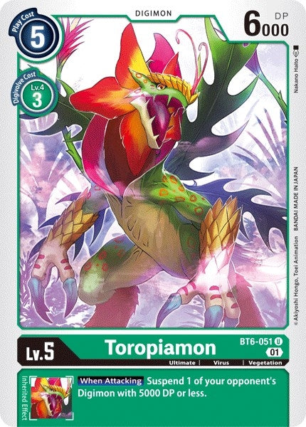 Image for Toropiamon - Digimon Card Game