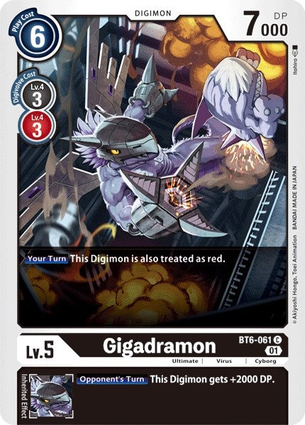 Image for Gigadramon - Digimon Card Game
