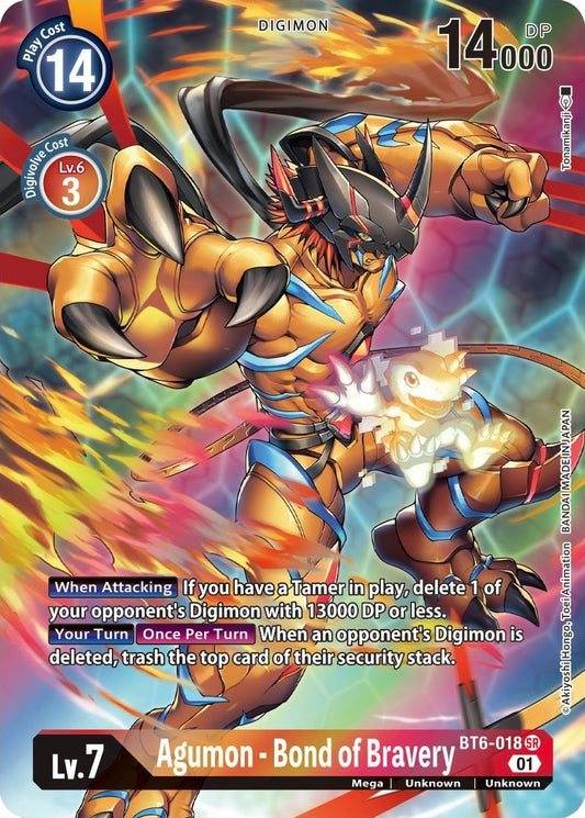 Image for Agumon - Bond of Bravery (Alternate Art) - Digimon Card Game