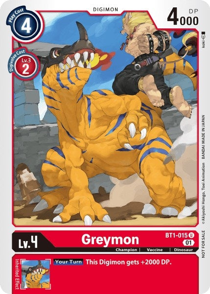 Image for Greymon - BT1-015 (Tamer Party Vol. 3 Promo) - Digimon Card Game