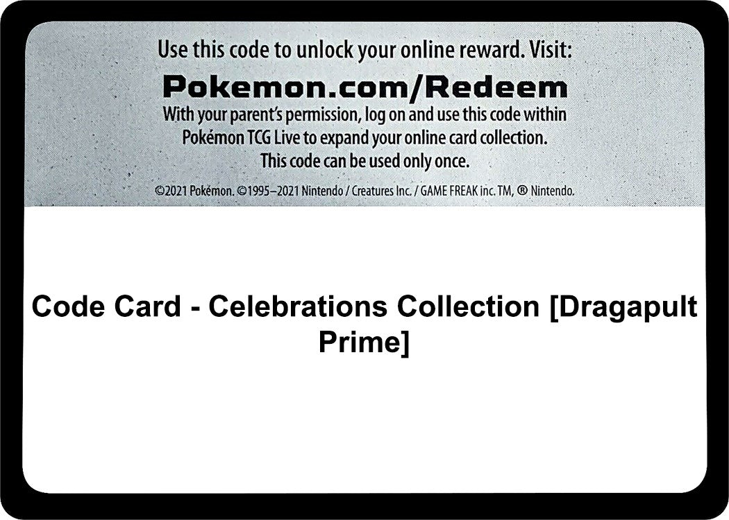 Image for Code Card - Celebrations Collection [Dragapult Prime] - Pokemon