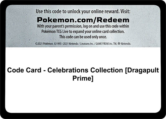 Image for Code Card - Celebrations Collection [Dragapult Prime] - Pokemon