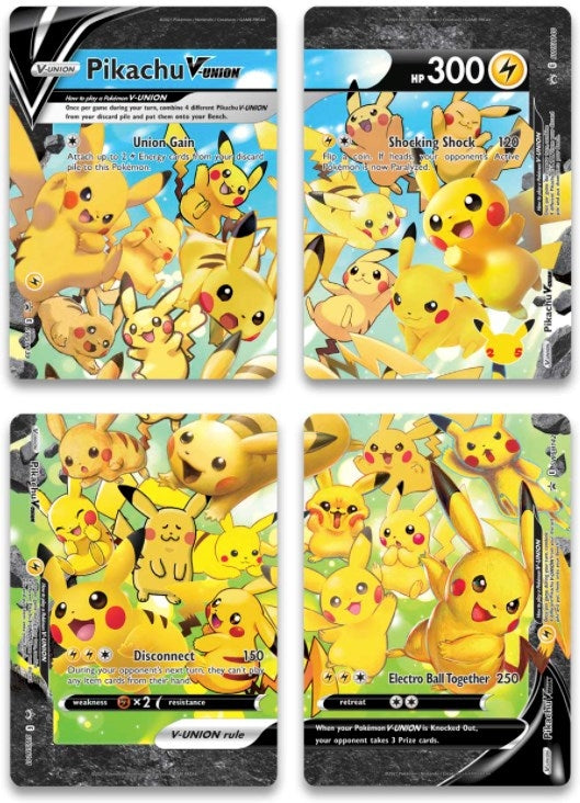 Image for Pikachu V-Union [Set of 4] - Pokemon