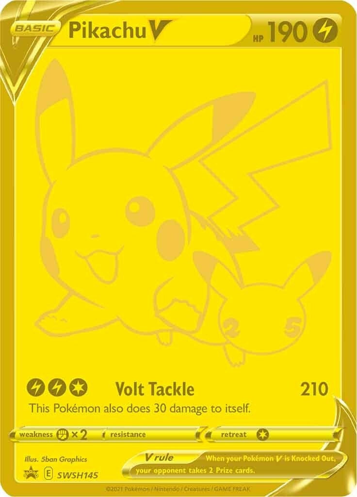 Image for Pikachu V - SWSH145 - Pokemon
