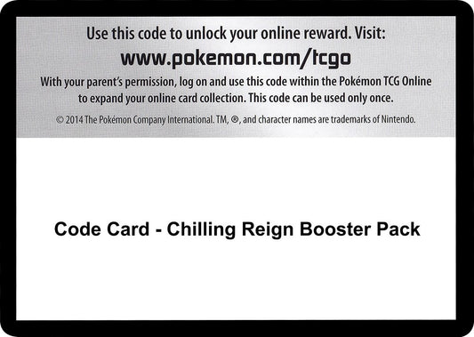 Image for Code Card - Chilling Reign Booster Pack - Pokemon