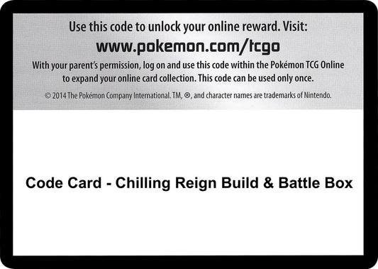 Image for Code Card - Chilling Reign Build & Battle Box - Pokemon