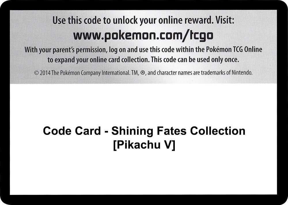 Image for Code Card - Shining Fates Collection [Pikachu V] - Pokemon