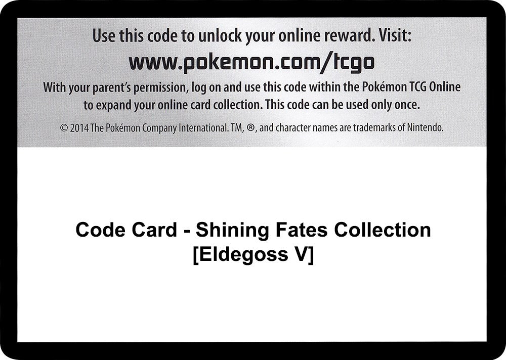 Image for Code Card - Shining Fates Collection [Eldegoss V] - Pokemon
