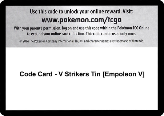 Image for Code Card - V Strikers Tin [Empoleon V] - Pokemon