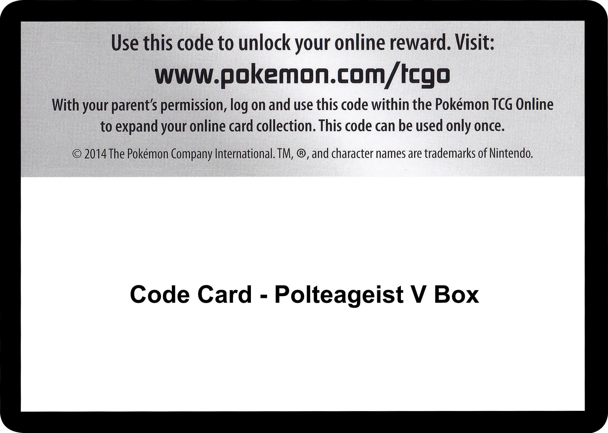 Image for Code Card - Polteageist V Box - Pokemon