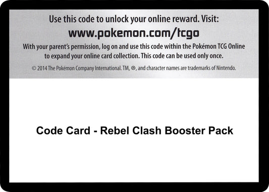 Image for Code Card - Rebel Clash Booster Pack - Pokemon