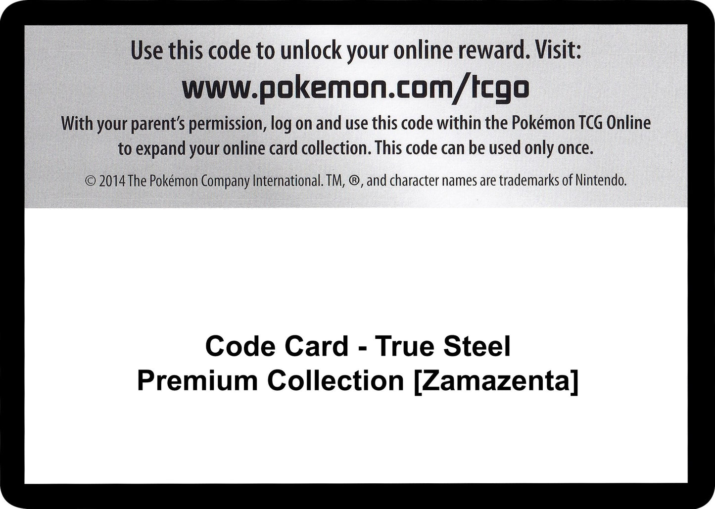 Image for Code Card - True Steel Premium Collection [Zamazenta] - Pokemon