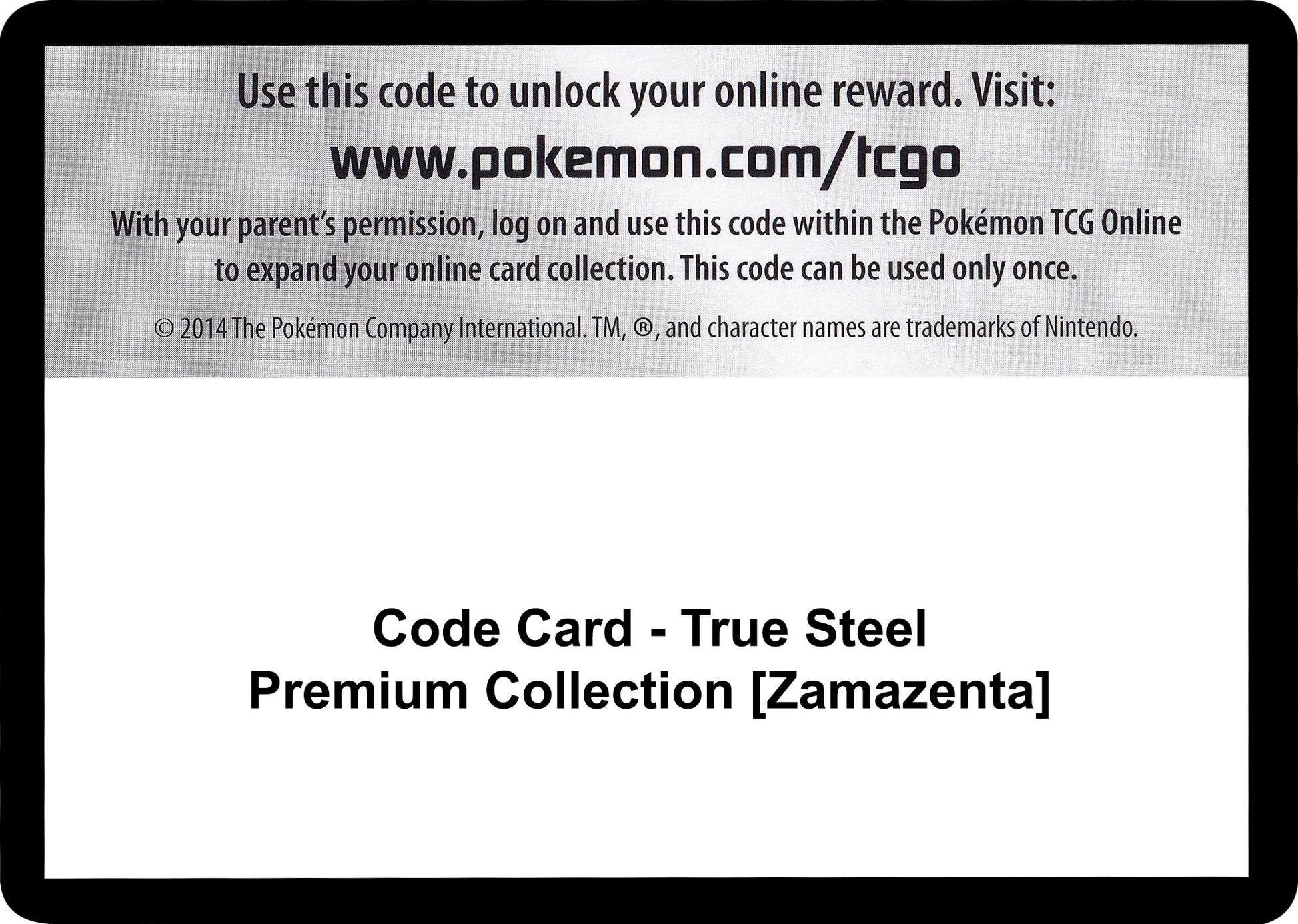 Image for Code Card - True Steel Premium Collection [Zamazenta] - Pokemon