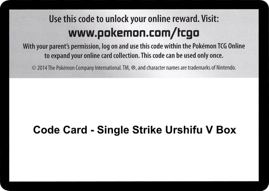 Image for Code Card - Single Strike Urshifu V Box - Pokemon