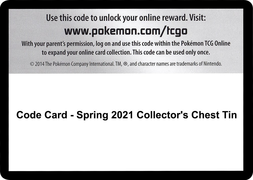 Image for Code Card - Spring 2021 Collector's Chest Tin - Pokemon