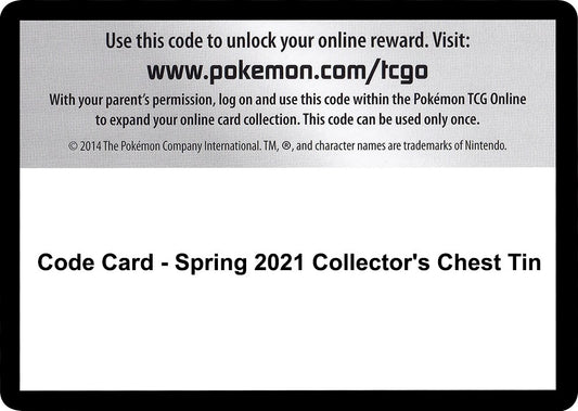 Image for Code Card - Spring 2021 Collector's Chest Tin - Pokemon