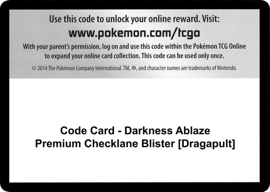 Image for Code Card - Darkness Ablaze Premium Checklane Blister [Grimmsnarl] - Pokemon