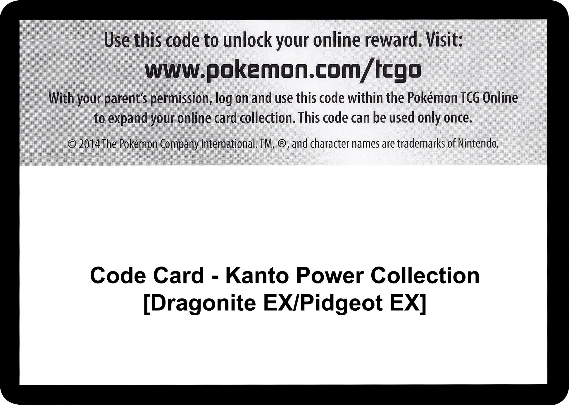 Image for Code Card - Kanto Power Collection [Dragonite EX/Pidgeot EX] - Pokemon