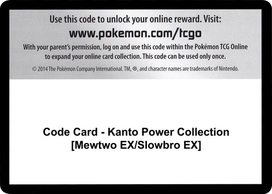 Image for Code Card - Kanto Power Collection [Mewtwo EX/Slowbro EX] - Pokemon
