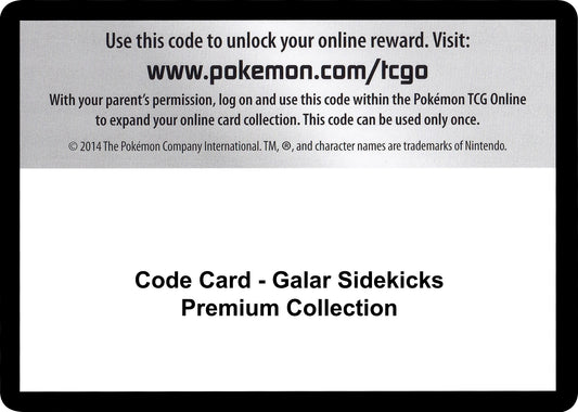 Image for Code Card - Galar Sidekicks Premium Collection - Pokemon