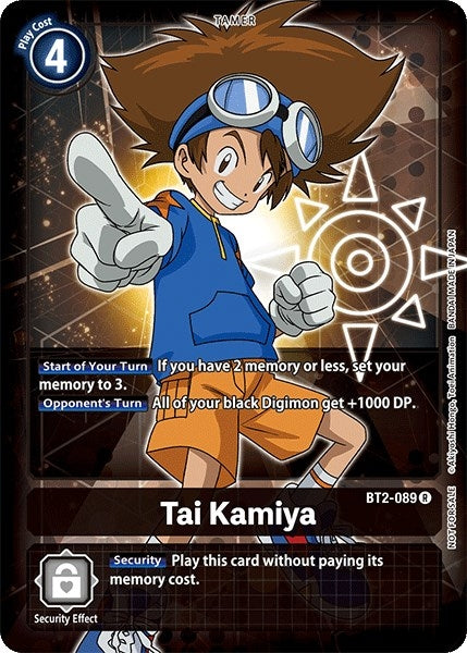 Image for Tai Kamiya - BT2-089 (Official Tournament Pack Vol.3) - Digimon Card Game