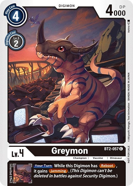 Image for Greymon - BT2-057 (Official Tournament Pack Vol.3) - Digimon Card Game
