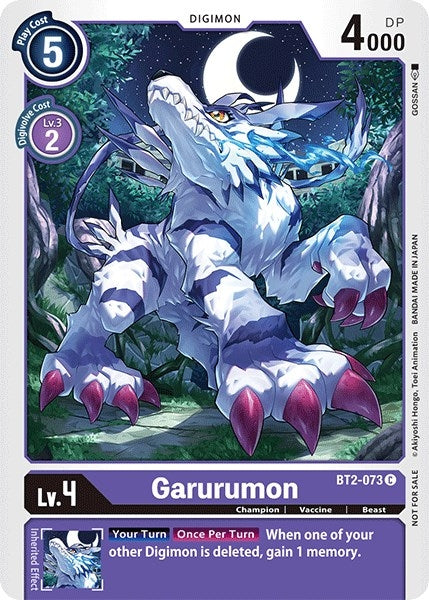 Image for Garurumon - BT2-073 (Official Tournament Pack Vol.3) - Digimon Card Game