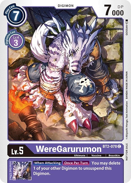 Image for WereGarurumon - BT2-078 (Official Tournament Pack Vol.3) - Digimon Card Game