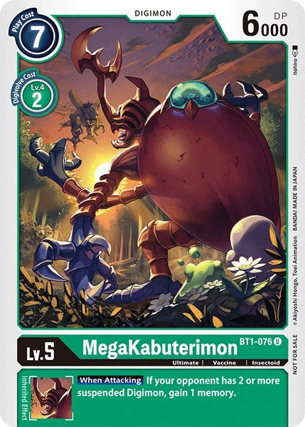 Image for MegaKabuterimon (Official Tournament Pack Vol.3) - Digimon Card Game