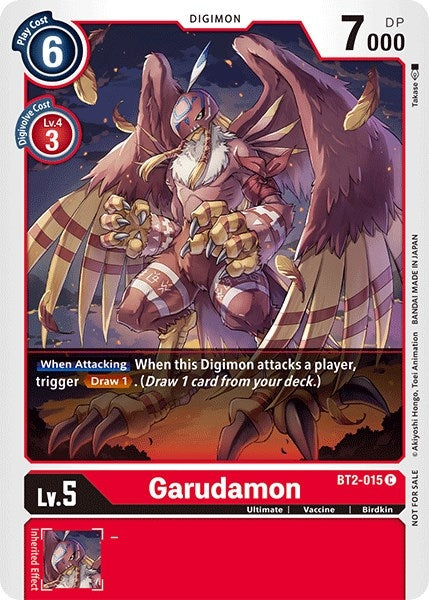 Image for Garudamon - BT2-015 (Official Tournament Pack Vol.3) - Digimon Card Game