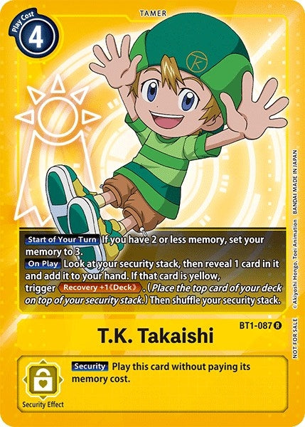 Image for T.K. Takaishi (Official Tournament Pack Vol.3) - Digimon Card Game