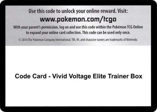 Image for Code Card - Vivid Voltage Elite Trainer Box - Pokemon
