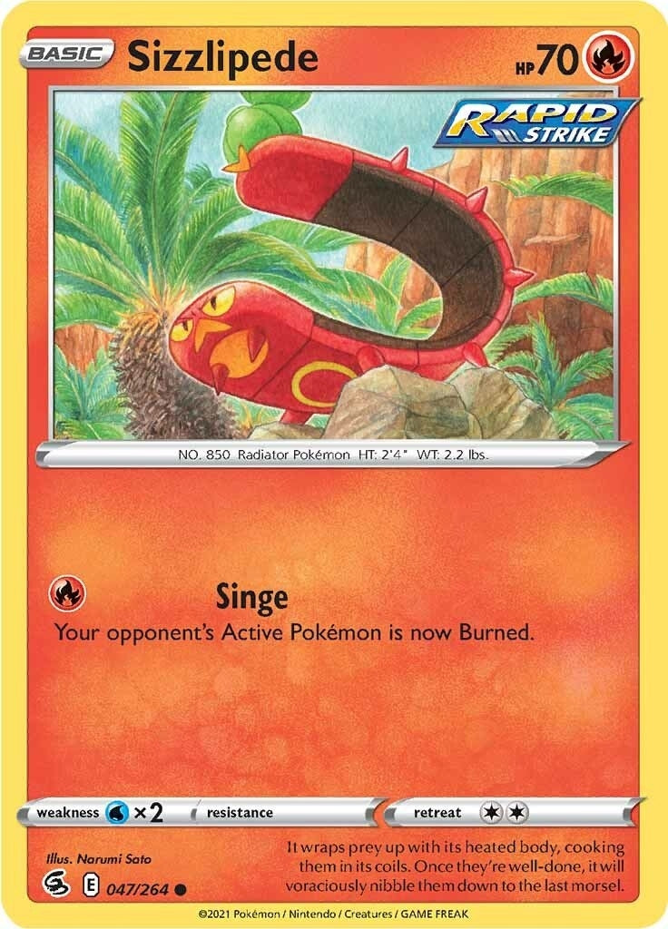 Image for Sizzlipede (47) - Pokemon