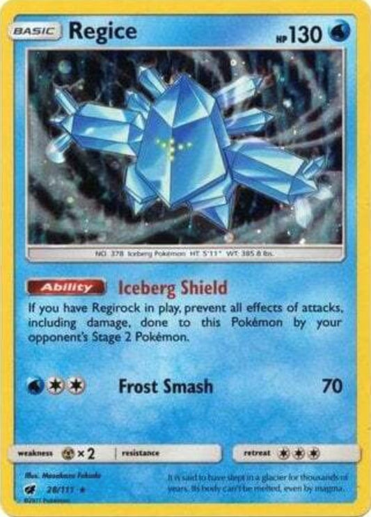 Image for Regice - 28/111 (Cosmos Holo) - Pokemon