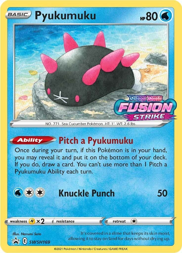 Image for Pyukumuku - SWSH169 (Prerelease) - Pokemon